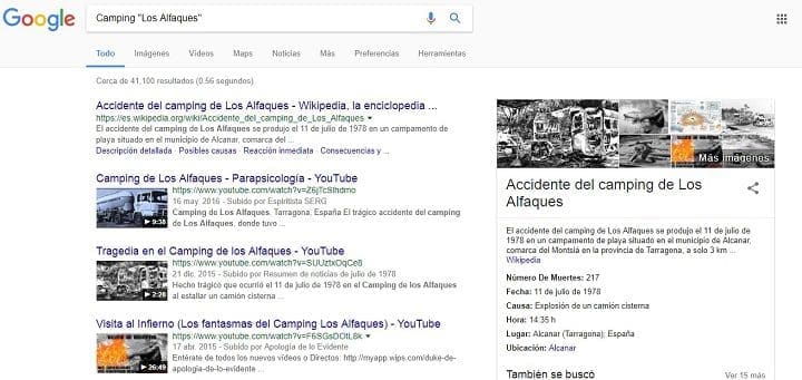 demanda judicial Google los alfaques