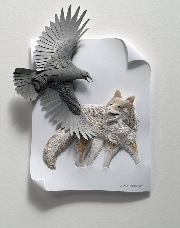 artista-transforma-el papel-en-animales-zoológico-3