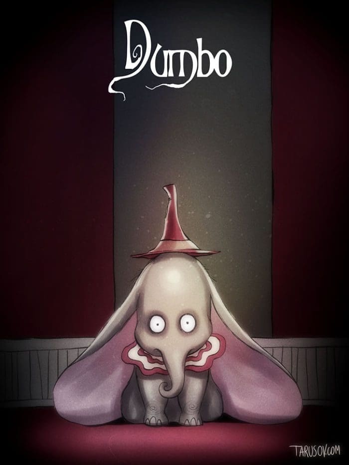 personajes de Disney creados por Tim Burton dumbo