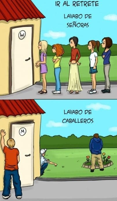 Ilustraciones que explican algunas diferencias entre hombres y mujeres g