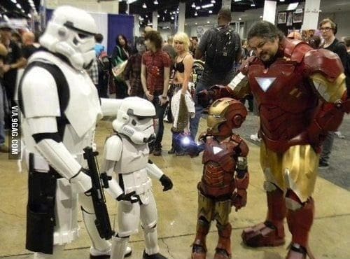 Estos divertidos padres harían cualquier cosa por sus hijos star wars