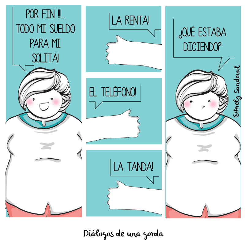 Estas ilustraciones te harán sentir orgullosa por esos rollitos de más 24