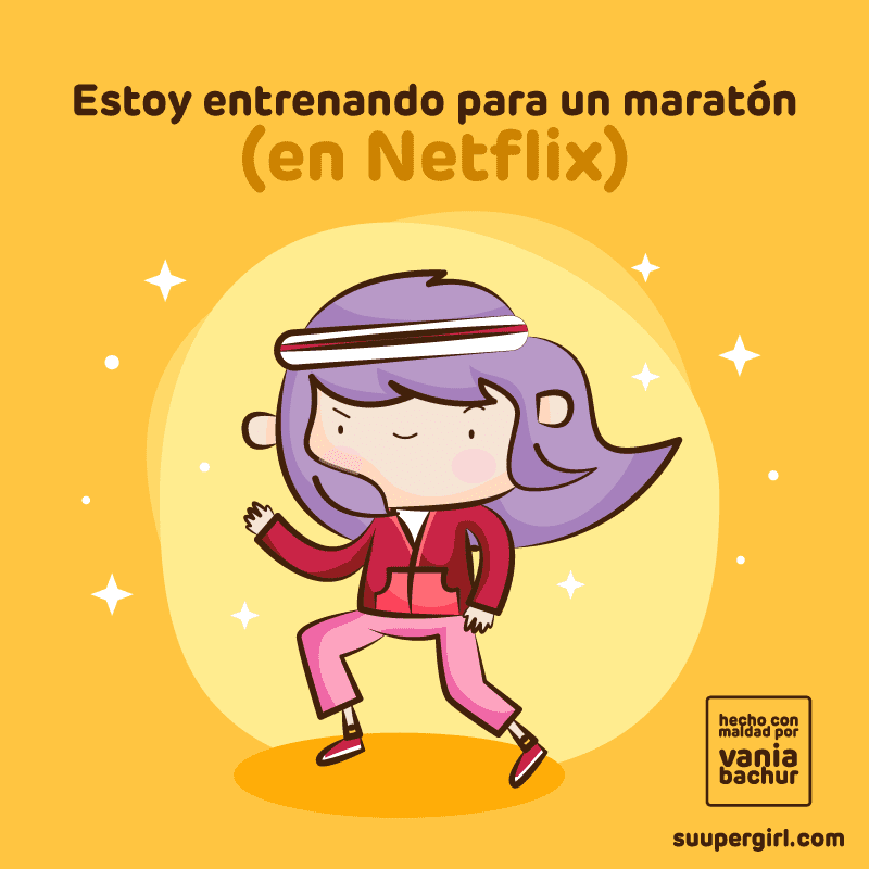 Ilustraciones de una super chica con mucho que contar nexflix