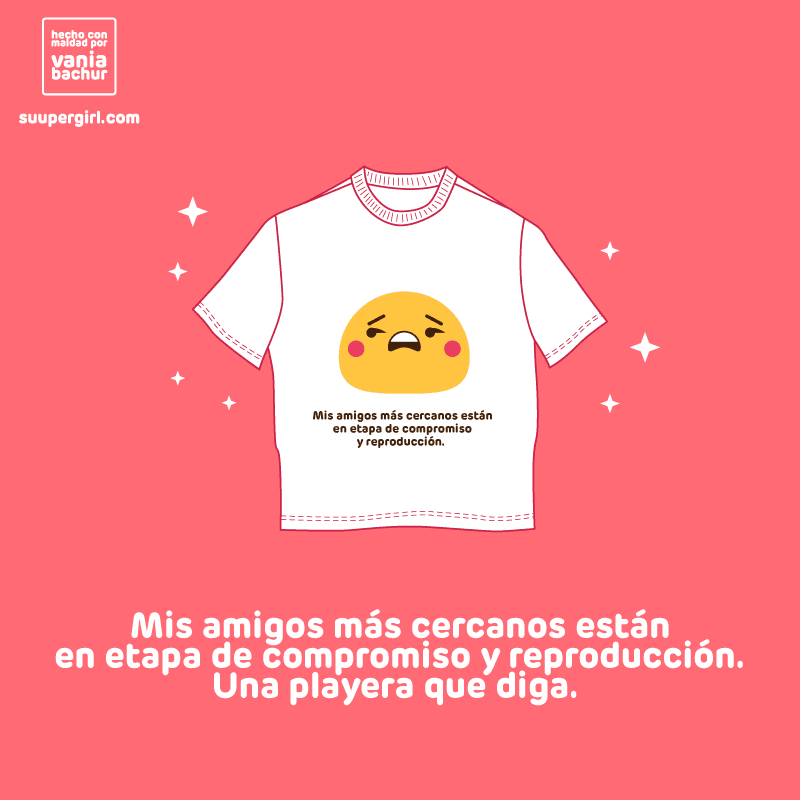 Ilustraciones de una super chica con mucho que contar playera