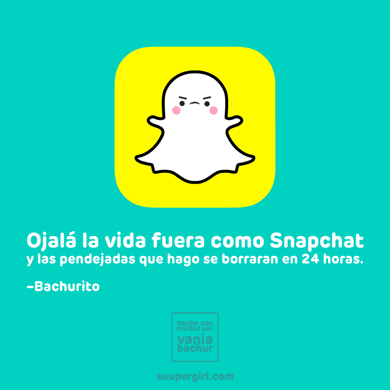 Ilustraciones de una super chica con mucho que contar snapchat