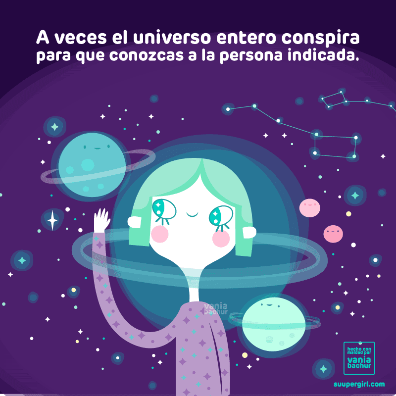 Ilustraciones de una super chica con mucho que contar universo