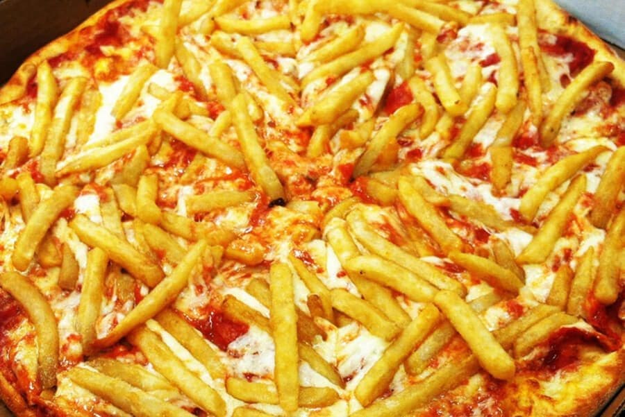 pizza version papas fritas