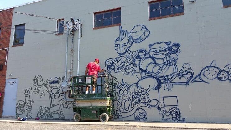 Artista recrea a los 151 Pokémons en este impresionante mural 02