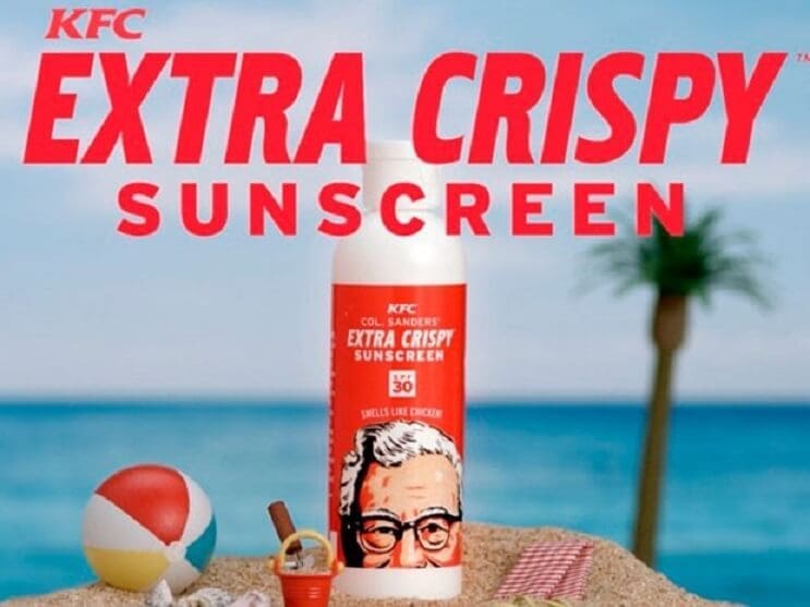 KFC lanza su bronceador con aroma a pollo frito 5