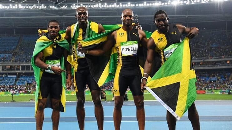 Usain Bolt y Asafa Powell