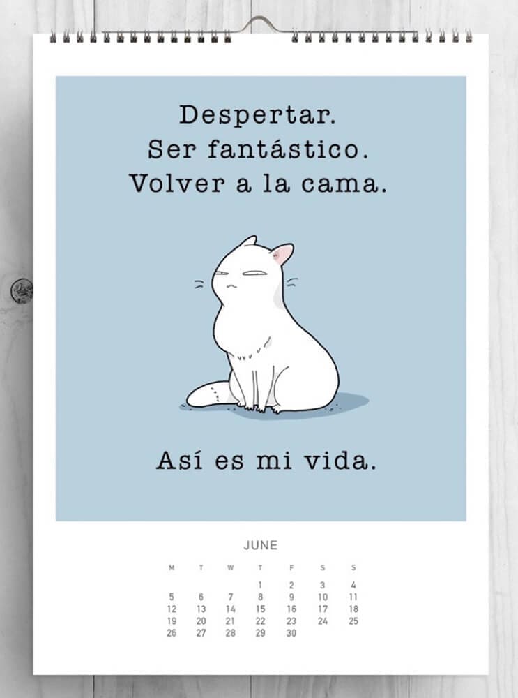 Los gatos de Lingvistov regresan con su calendario para acompañarnos todo el próximo año