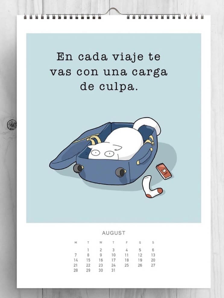 Los gatos de Lingvistov regresan con su calendario para acompañarnos todo el próximo año