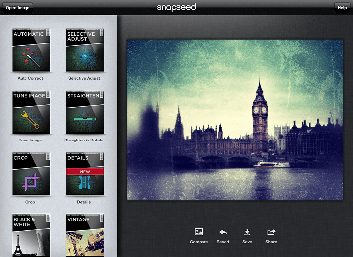 Snapseed de las mejores aplicaciones para editar fotos con la cámara de tu iPhone