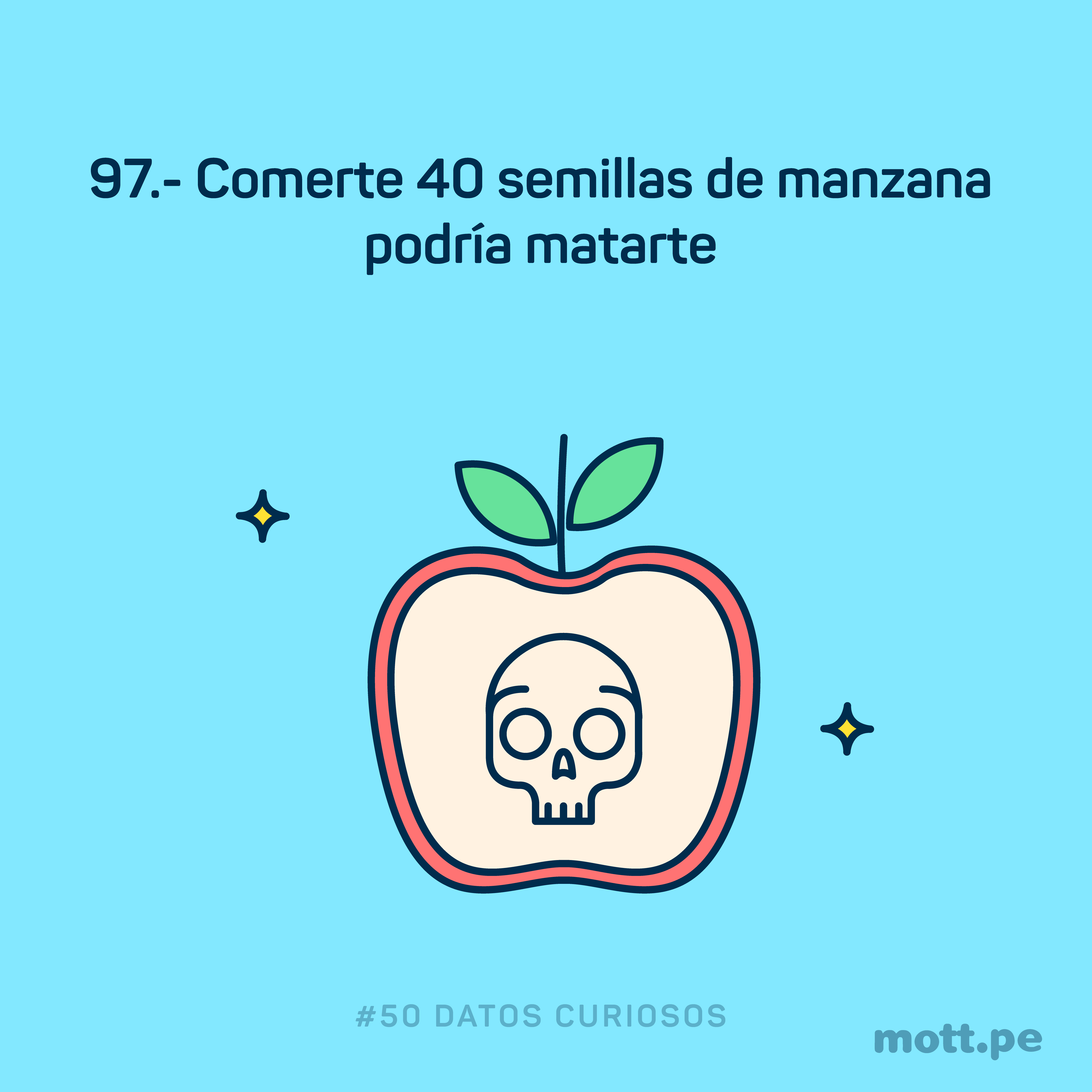 comer semillas de manzana podría causar muerte