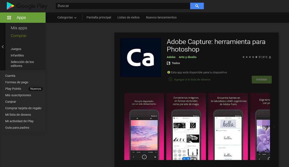 Adobe Capture Aplicacion
